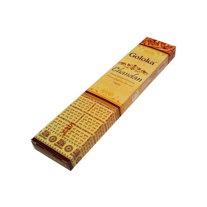 Kadzidełka GOLOKA Sandalwood 15g – naturalne drzewo sandałowe Indie
