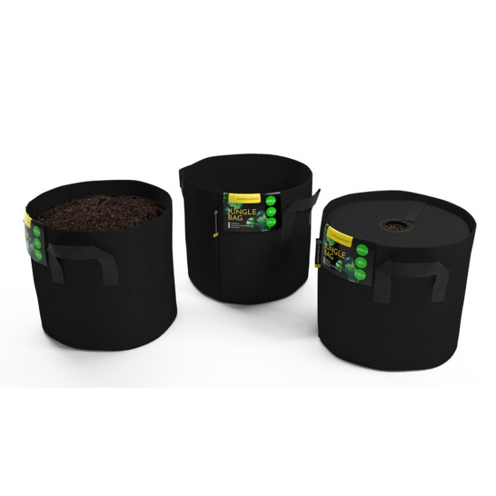 Herbgarden Jungle Bag Round 10L - doniczka materiałowa 24x24x22cm