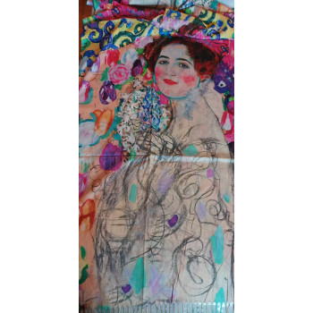 Szal damski Gustav Klimt - Ria Munk 180x73cm