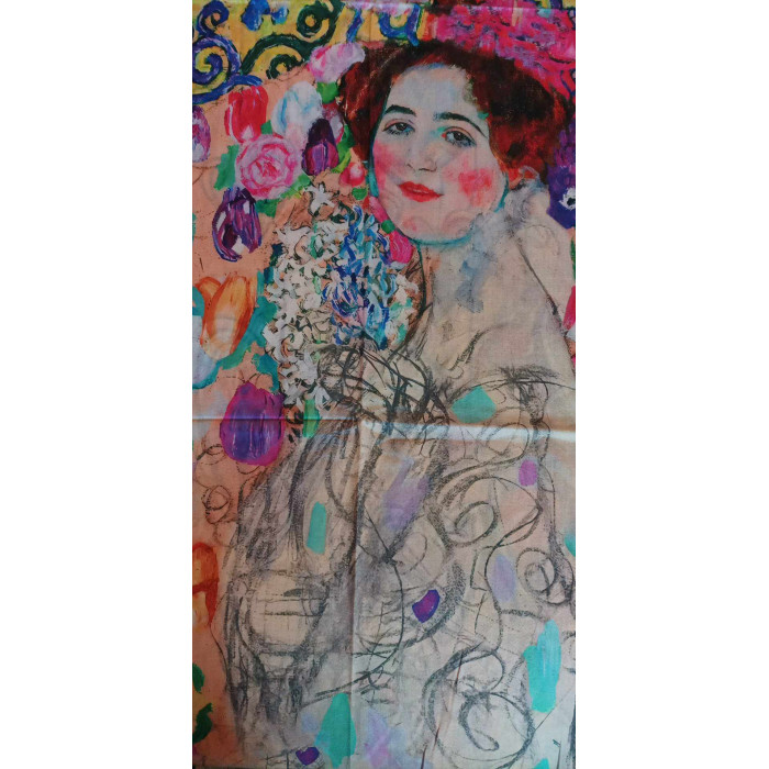 Szal damski Gustav Klimt - Ria Munk 180x73cm