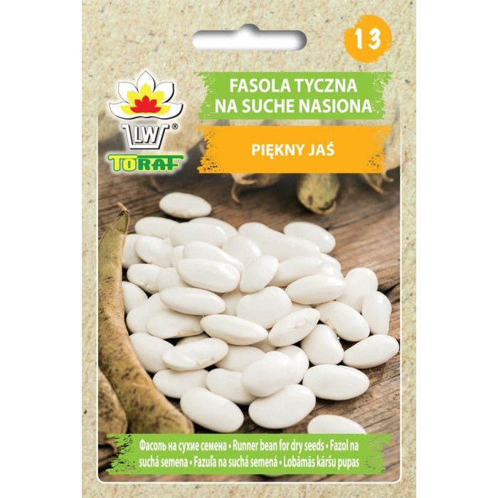 Fasola tyczna na suche nasiona Piękny Jaś 25g TORAF