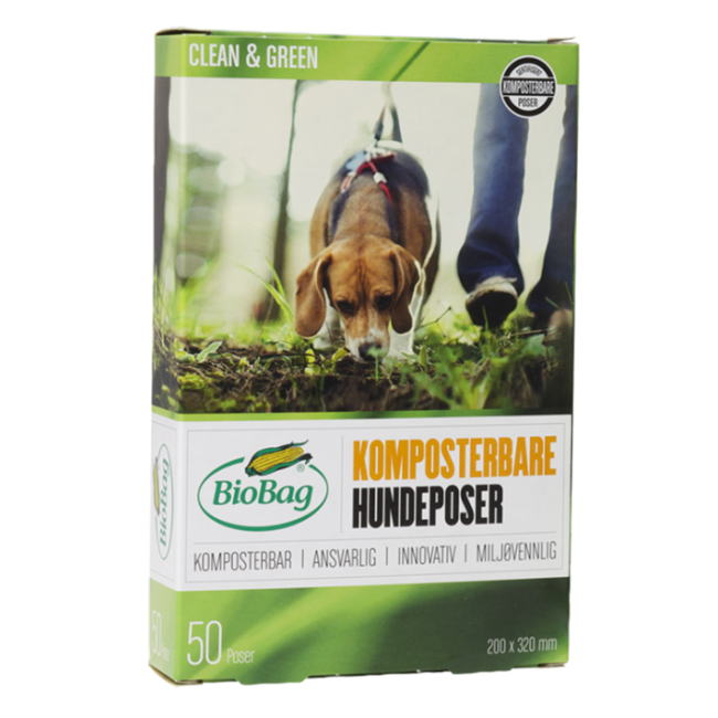 WORKI na psie odchody 100% BIODEGRADOWALNE i KOMPOSTOWALNE 20X32cm 50szt. BIOBAG DOG