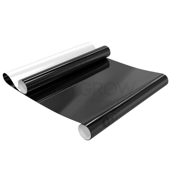 Folia Black White Sheet 125mu 2m x 30mb - materiał odblaskowo-izolujący światło