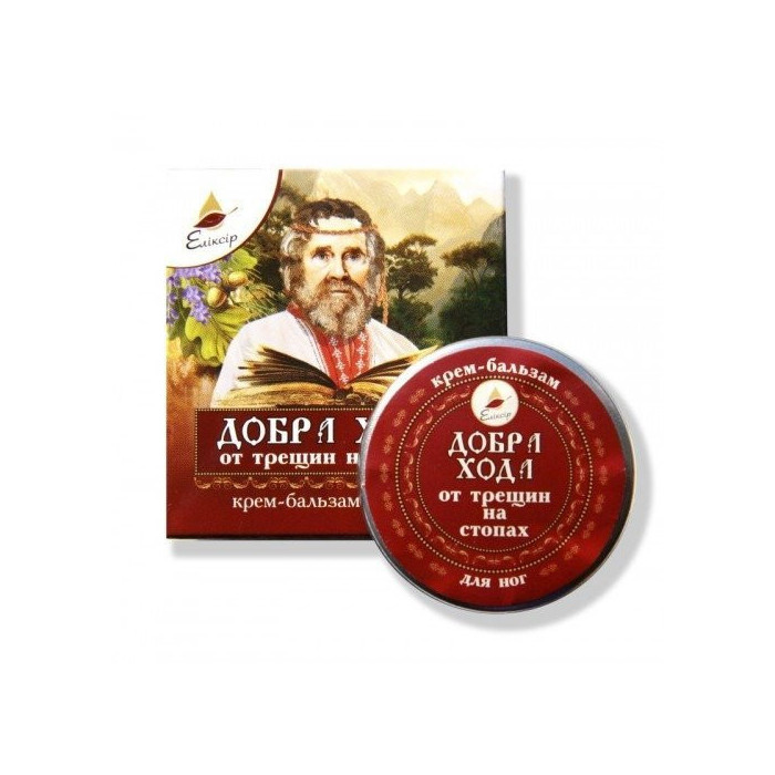 Krem balsam do stóp zapobiegający pękającym piętom 10ml Eliksir