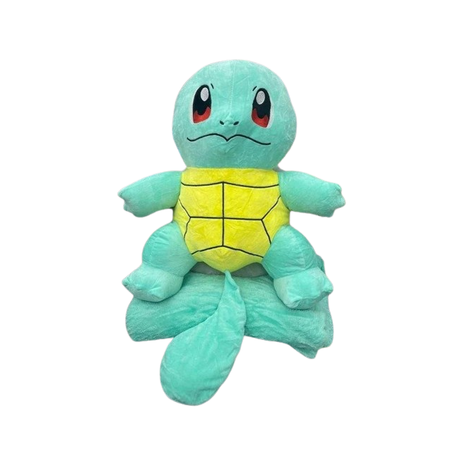 Pokemon SQUIRTLE - maskotka z kocem w środku