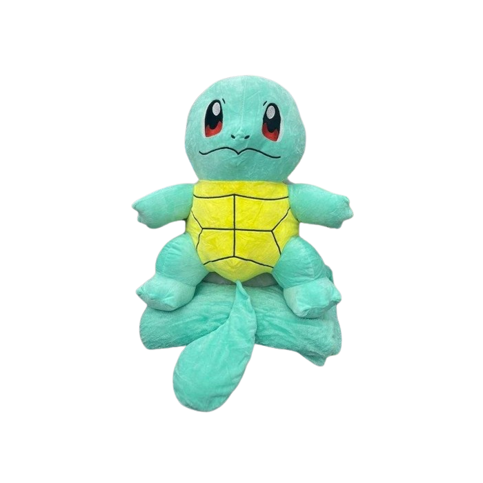 Pokemon SQUIRTLE - maskotka z kocem w środku