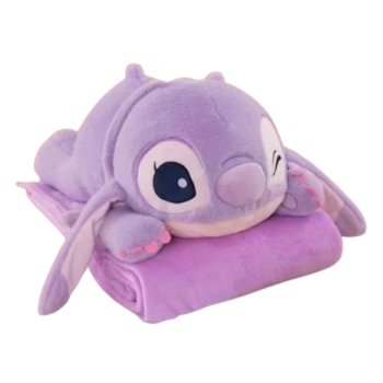 STITCH purple - maskotka z kocem w środku