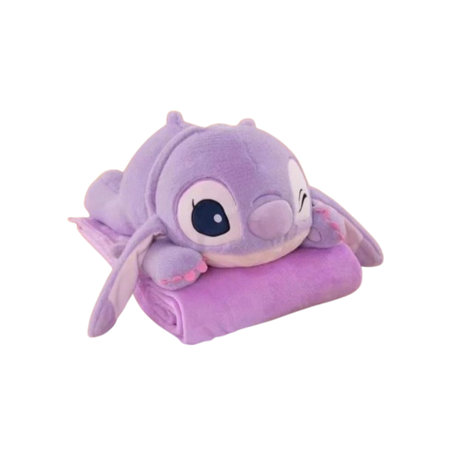 STITCH purple - maskotka z kocem w środku