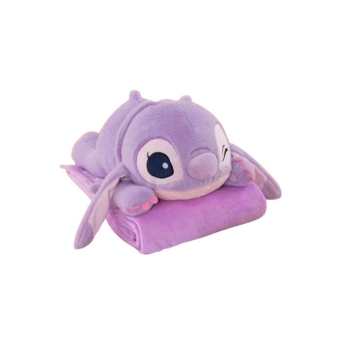 STITCH purple - maskotka z kocem w środku