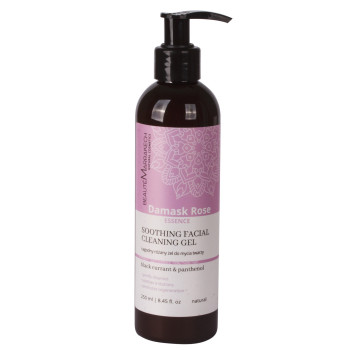 Łagodny żel do mycia twarzy z różą damasceńską i pantenolem 250 ml – Beaute Marrakech