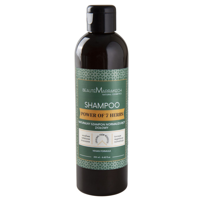 Normalizujący szampon ZIOŁOWY do włosów SIŁA 7 ZIÓŁ 250ml Beaute Marrakech