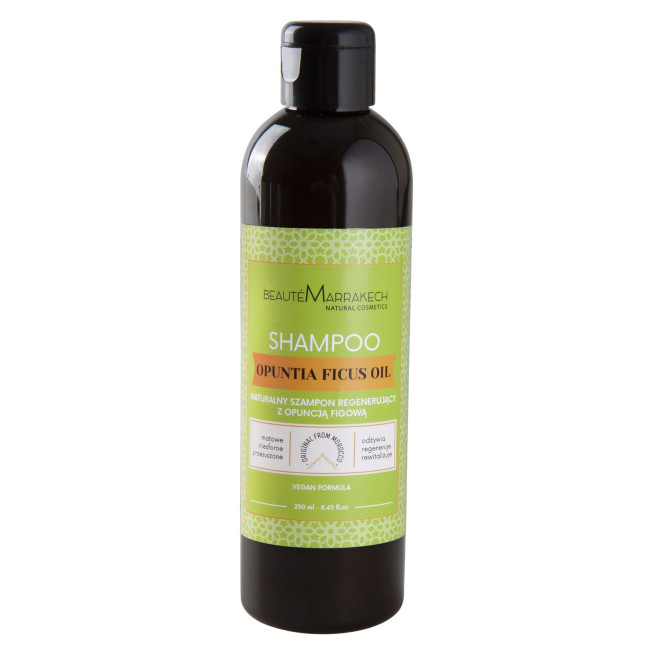 Regenerujący szampon do włosów z OLEJEM z OPUNCJI FIGOWEJ 250ml Beaute Marrakech