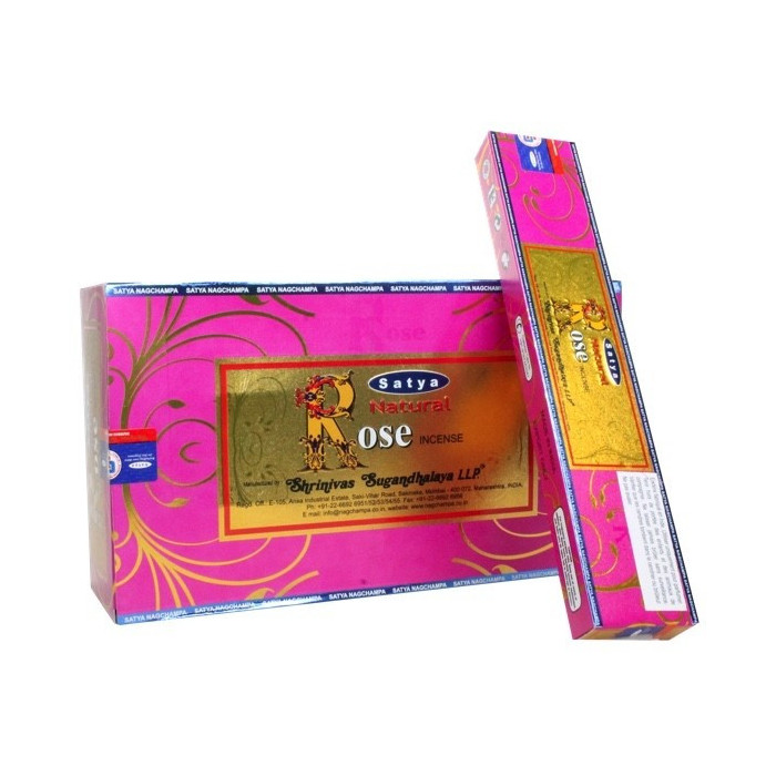 Kadzidełka RÓŻA Natural ROSE 15g SATYA