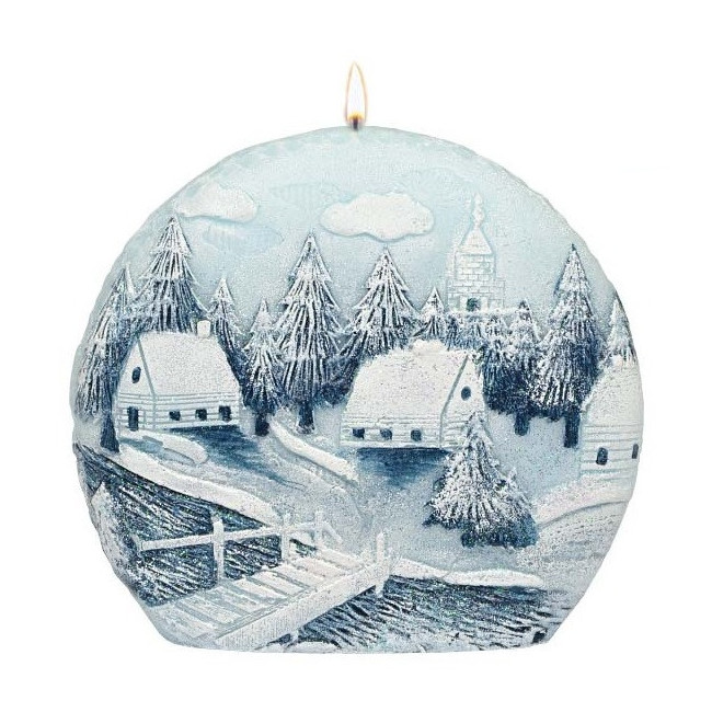Świeca Winter Coming niebieska dysk 160/150/40 – Adpal