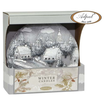 Świeca Winter Coming szara dysk 160/150/40 – Adpal 2