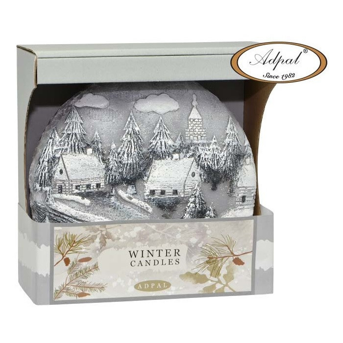Świeca Winter Coming szara dysk 160/150/40 – Adpal