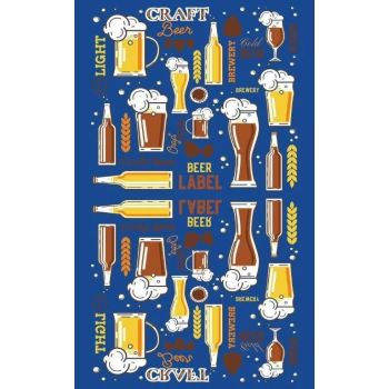 Ręcznik plażowy CRAFT BEER 70x140cm mikrofibra