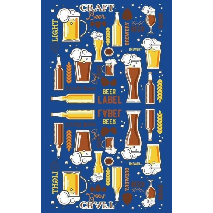 Ręcznik plażowy CRAFT BEER 70x140cm mikrofibra