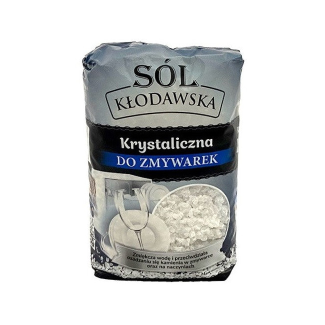 Sól kłodawska krystaliczna do zmywarek 1 kg skuteczna i czysta