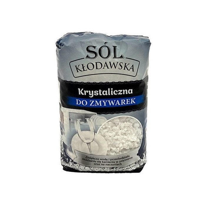 Sól kłodawska krystaliczna do zmywarek 1 kg skuteczna i czysta
