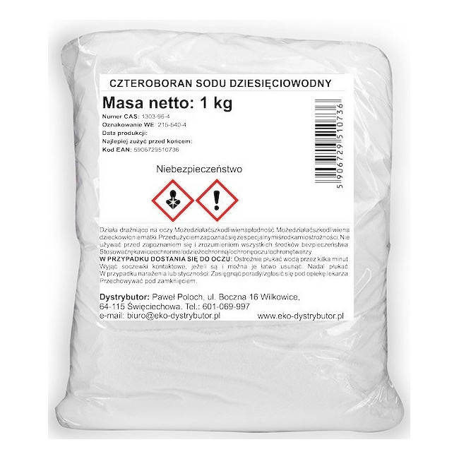 BORAX 10-wodny ekologiczny środek czyszczący 1kg Wild Nature