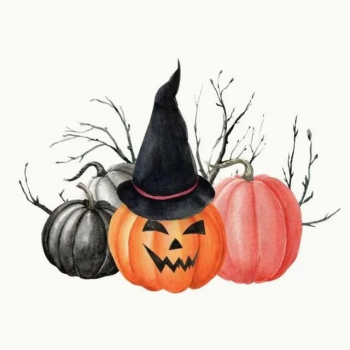 Poszewka dekoracyjna na poduszkę HALLOWEEN PUMPKINS 40x40cm