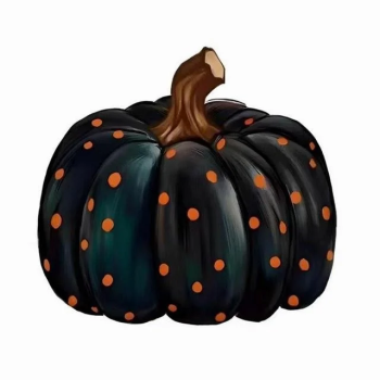 Poszewka dekoracyjna na poduszkę HALLOWEEN Black Pumpkin 40x40cm
