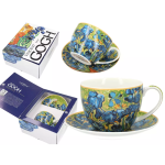 CARMANI Filiżanka IRYSY Van Gogh 240 ml – porcelana, filiżanka ze spodkiem