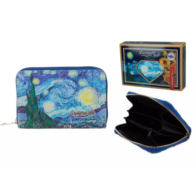Portfel na suwak GWIAŻDZISTA NOC Vincent van Gogh CARMANI