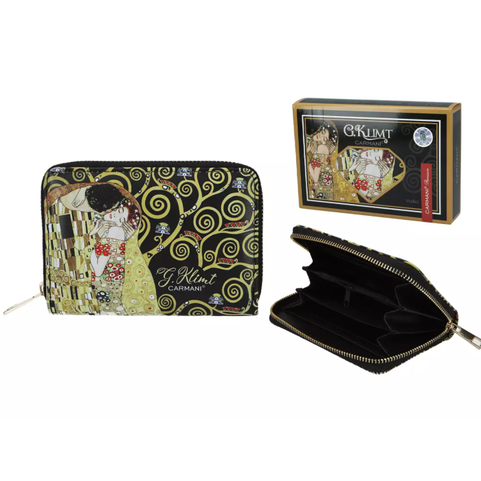 Portfel na suwak POCAŁUNEK Gustav Klimt CARMANI