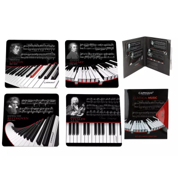 Komplet 4 podkładek korkowych Classical Music CARMANI