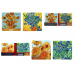 Komplet 2 podkładek korkowych Vincent van Gogh CARMANI 10x10 cm
