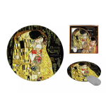 Podkładka pod mysz Gustav Klimt POCAŁUNEK CARMANI 20x20 cm elegancka