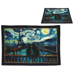 Dywanik GWIAŹDZISTA NOC i KOTY w PARYŻU inspirowane Vincent van Gogh 40x60cm CARMANI