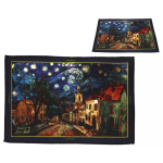 Dywanik GWIAŹDZISTA NOC inspiracja Vincent van Gogh 40x60cm CARMANI