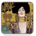 Komplet 6 podkładek korkowych JUDYTA Gustav Klimt CARMANI 10.5x10.5 cm