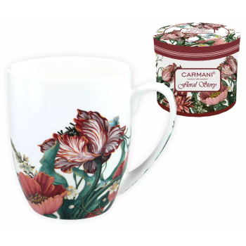 Kubek Camio FLORAL STORY Poppies 400ml Carmani