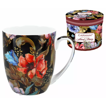 Kubek Camio FLORAL STORY Poppy 400ml Carmani