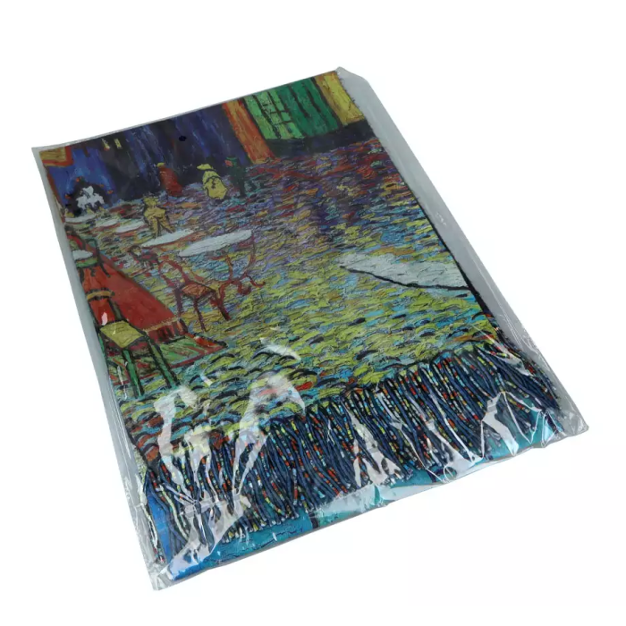 Szal damski Vincent van Gogh TARAS KAWIARNI W NOCY 70x200cm Carmani