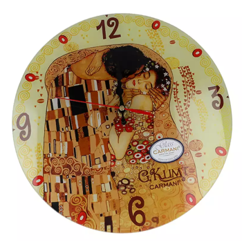 Zegar ścienny POCAŁUNEK Gustav Klimt CARMANI