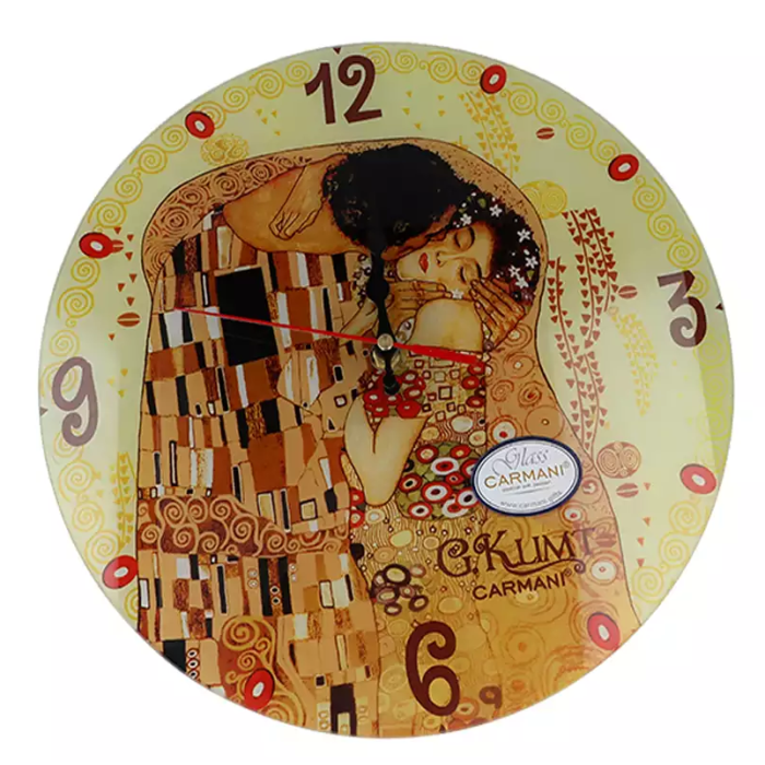Zegar ścienny POCAŁUNEK Gustav Klimt CARMANI