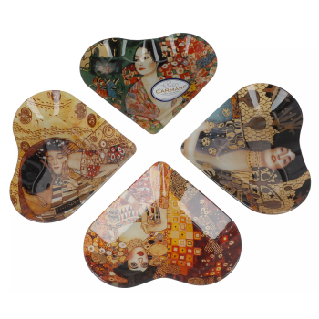 Talerz dekoracyjny Gustav Klimt 4 części CARMANI