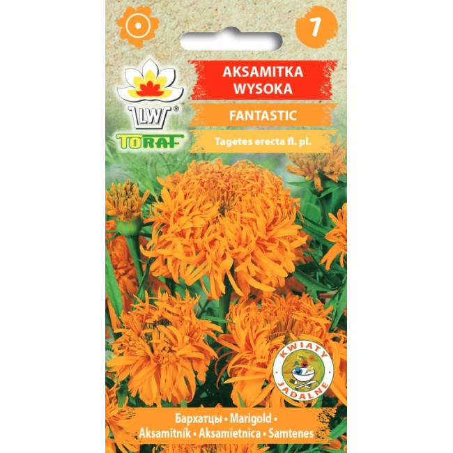 Aksamitka wysoka FANTASTIC pomarańczowa 0,5g TORAF