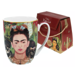 Kubek Camio Frida Kahlo Autoportret z naszyjnikiem z cierni i kolibrem 400ml Carmani