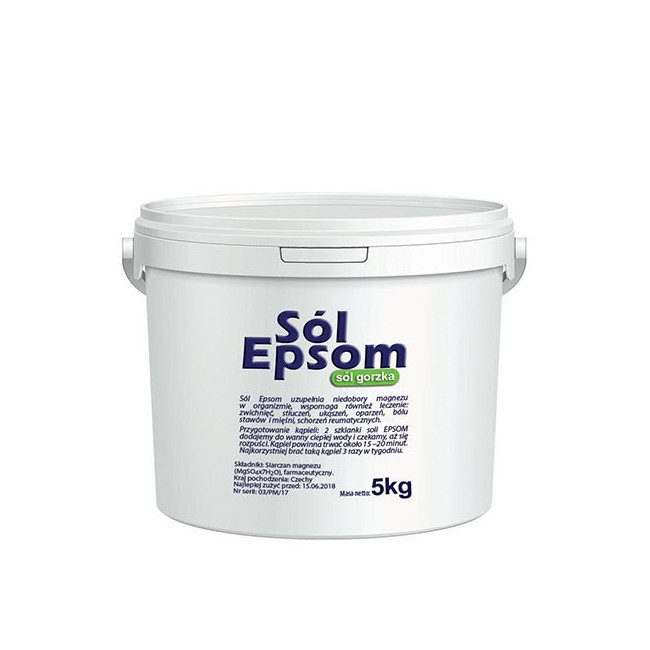 Siarczan magnezu 5kg Sól gorzka Epsom Vitafarm