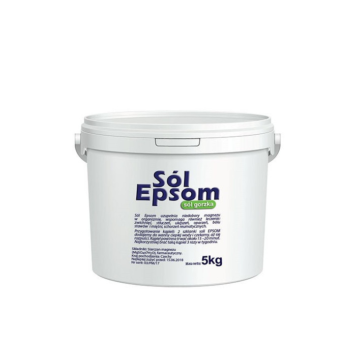 Siarczan magnezu 5kg Sól gorzka Epsom Vitafarm