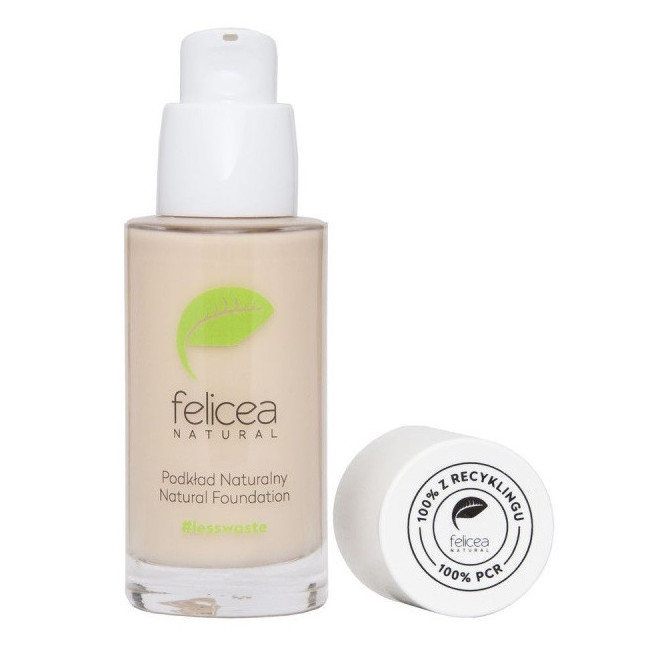 Naturalny podkład nawilżająco - regenerujący, wyrównujący koloryt 405 LIGHT 30ml Felicea