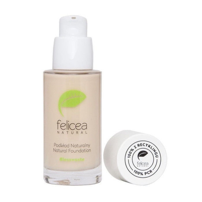 Naturalny podkład nawilżająco - regenerujący, wyrównujący koloryt 405 LIGHT 30ml Felicea