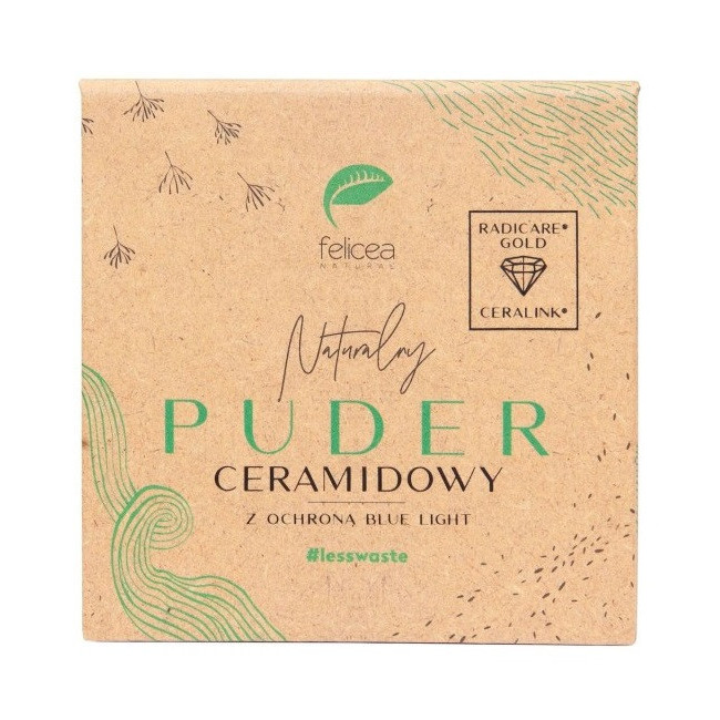 Naturalny PUDER ceramidowy z ochroną Blue Light 635 BEIGE 7g Felicea