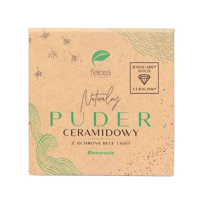 Naturalny PUDER ceramidowy z ochroną Blue Light 635 BEIGE 7g Felicea